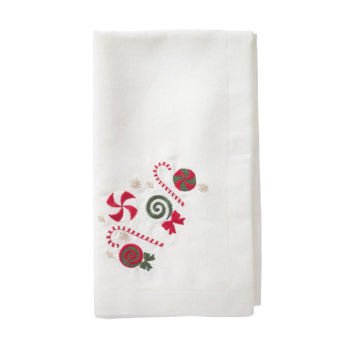 Candyland Embroidered Napkins, Set 4 | Bone & Brass