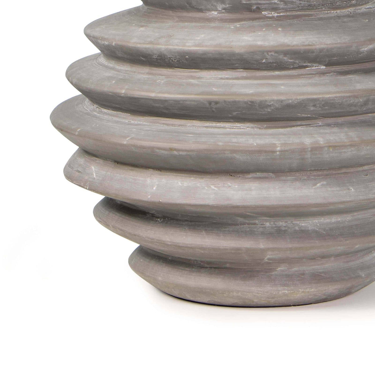 Canyon Ceramic Table Lamp - Lamp Base Detail | Bone & Brass