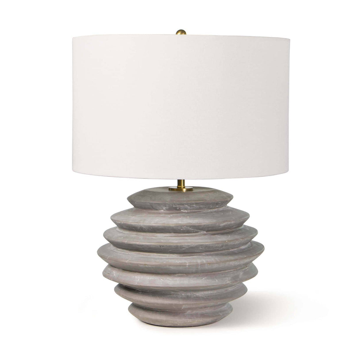 Canyon Ceramic Table Lamp | Bone & Brass