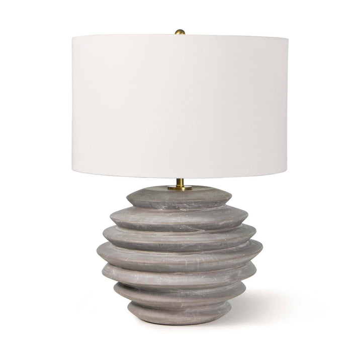Canyon Ceramic Table Lamp | Bone & Brass