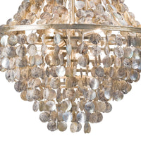 Capri Abalone Shell Chandelier - Chandelier Installed | Bone & Brass