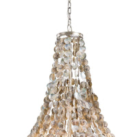 Capri Abalone Shell Chandelier - Chandelier Close Up | Bone & Brass