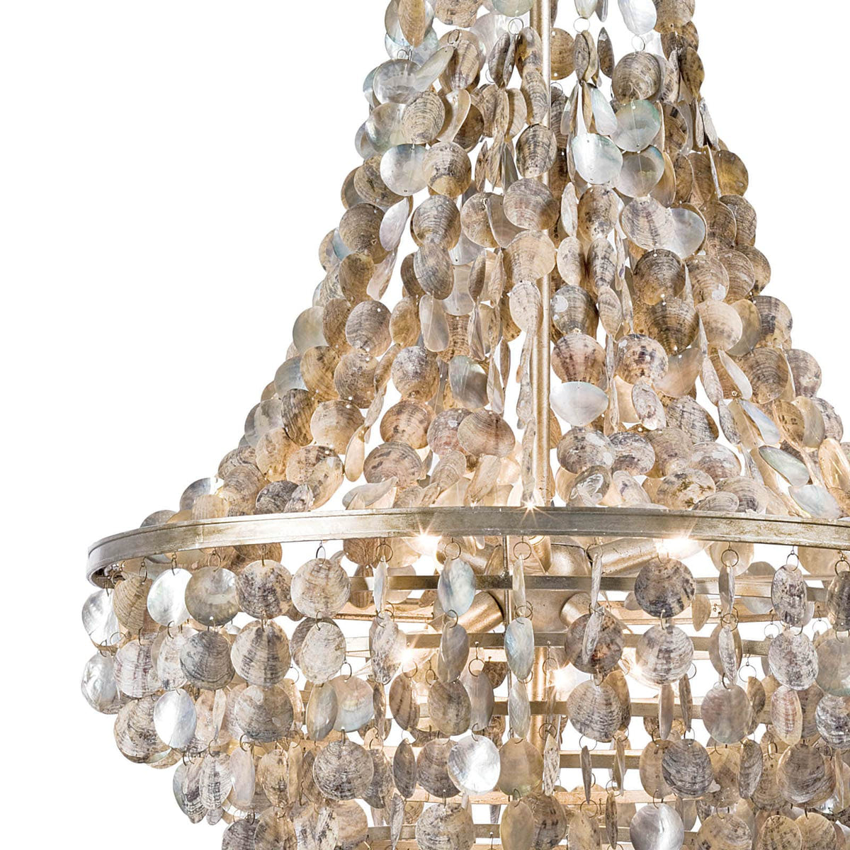Capri Abalone Shell Chandelier - Chandelier View | Bone & Brass