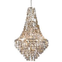 Capri Abalone Shell Chandelier | Bone & Brass