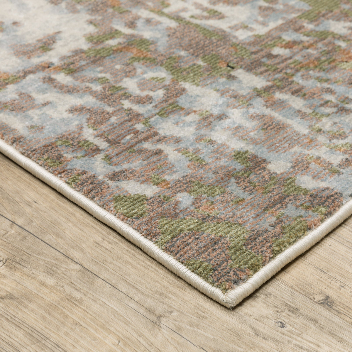 Caravan Beige & Copper Contemporary Rug with textured, multi-level surface and natural-inspired pattern.