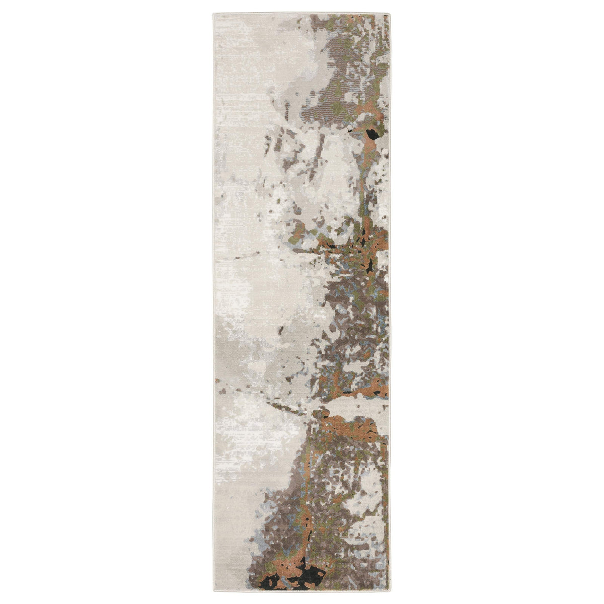 Caravan Beige & Copper Contemporary Rug with textured, multi-level surface and natural-inspired pattern.