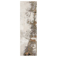 Caravan Beige & Copper Contemporary Rug with textured, multi-level surface and natural-inspired pattern.