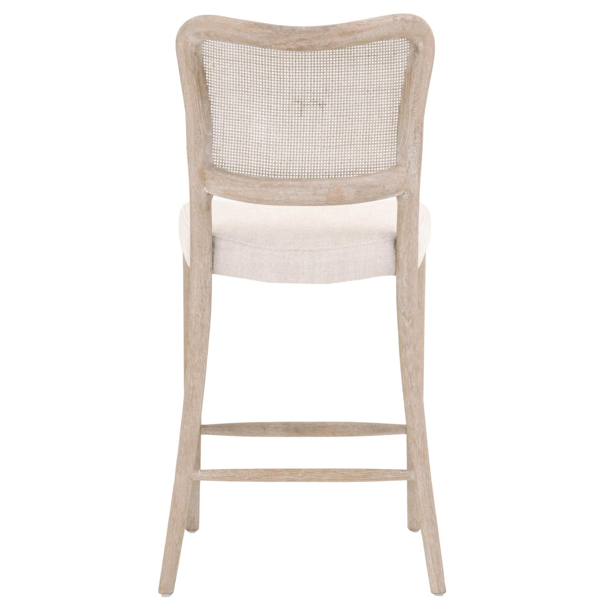 Carly Bisque Gray Oak Counter Stool - Stool Side View | Bone & Brass