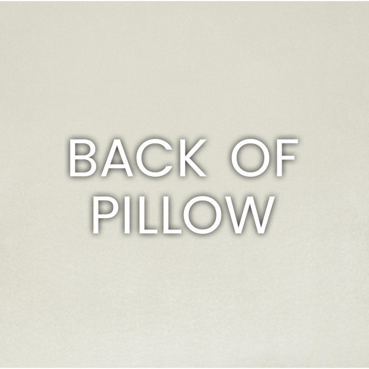 Back of Carlyle Glacier Mist decorative throw pillow, 24x24, with seamless zippered cover.