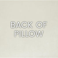 Back of Carlyle Glacier Mist decorative throw pillow, 24x24, with seamless zippered cover.