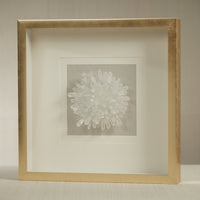 Carney Gold Framed Crystal Flower Wall Décor - Detail View | Bone & Brass