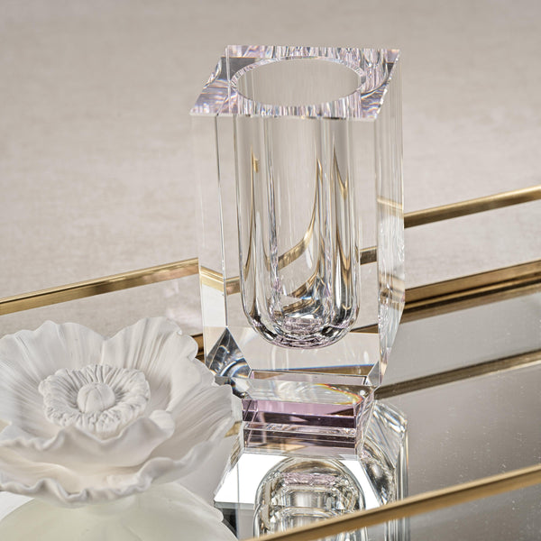 Carrie Crystal Glass Vase - Vase Detail | Bone & Brass