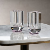 Carrie Crystal Glass Vase - Vase Side View | Bone & Brass