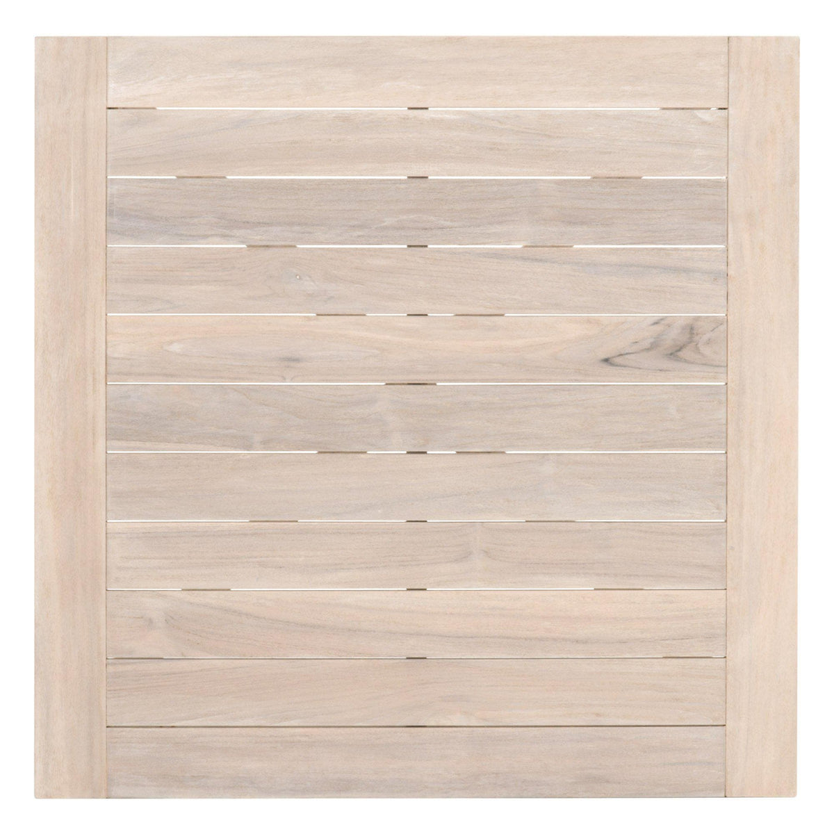 Carrie Gray Teak Square Counter Table - Table Top View | Bone & Brass