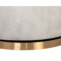 Casey Nono Cream Swivel Lounge Chair - Chair Detail | Bone & Brass