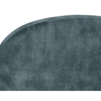 Casey Agean Blue & Brass Swivel Lounge Chair - Chair Detail | Bone & Brass