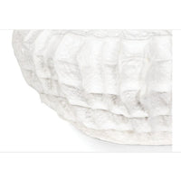 Caspian White Ceramic Bowl with unique, dramatic ridged texture.
