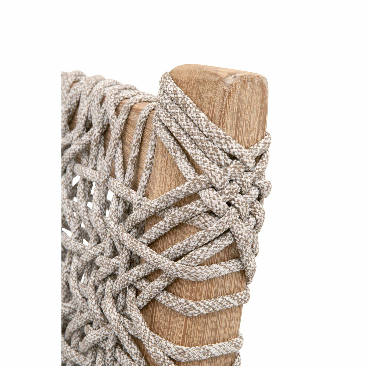 Cassie Taupe Rope Counter Stool - Stool Detail | Bone & Brass