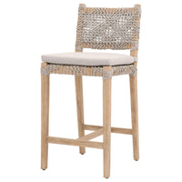 Cassie Taupe Rope Counter Stool | Bone & Brass