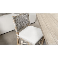 Cassie Taupe Rope Dining Chair, Set of 2 - Outdoor Chair Detail | Bone & Brass