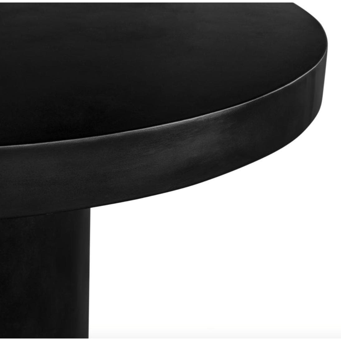 Cassius Black Outdoor Dining Table - Table Top View | Bone & Brass