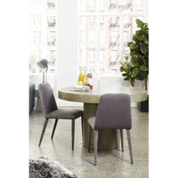 Cassius Concrete Outdoor Dining Table - Table Side View | Bone & Brass