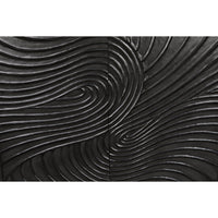Cavalier Pale Black mahogany sideboard with hand-carved, swirling cupboard doors.