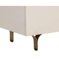 Celine Cream Nightstand - Nightstand Top View | Bone & Brass