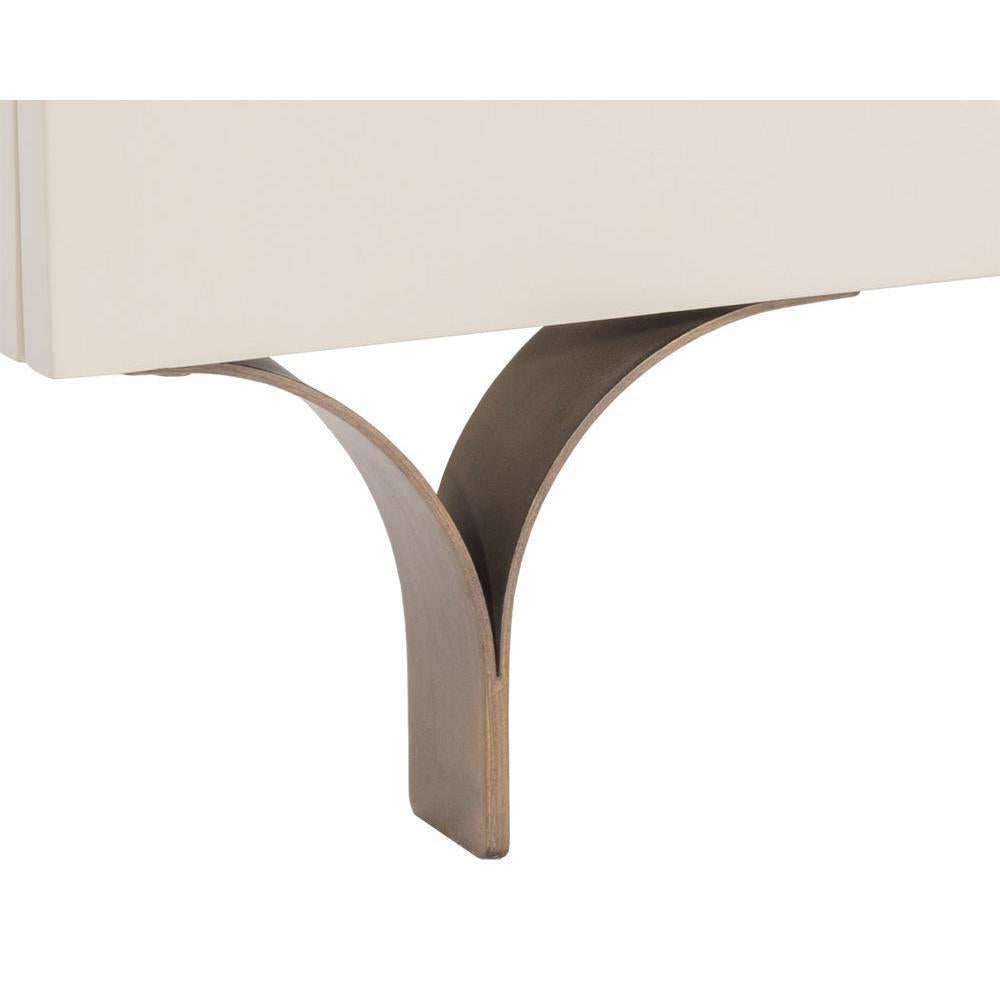 Celine Nightstand Cream - Nightstand Drawer Detail | Bone & Brass