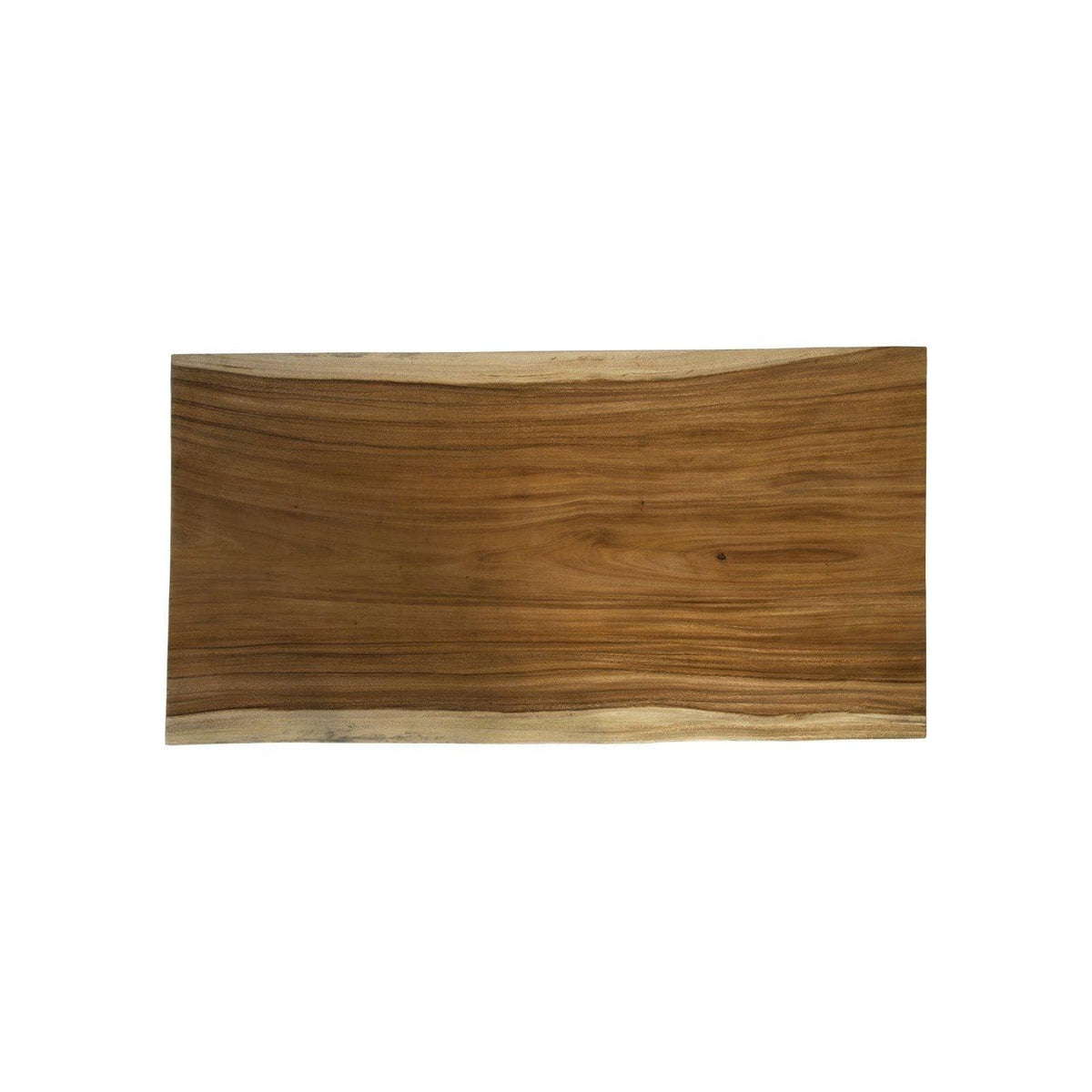 Chamcha Wood Waterfall Coffee Table - Table Side View | Bone & Brass