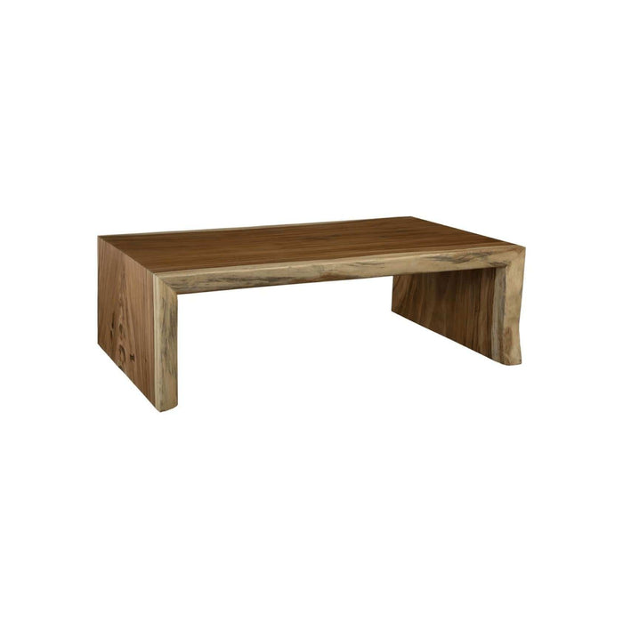 Chamcha Wood Waterfall Coffee Table | Bone & Brass