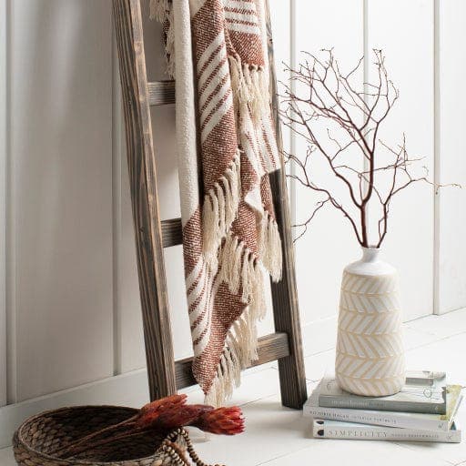 Chamonix Brown & Cream Throw - Throw Detail | Bone & Brass