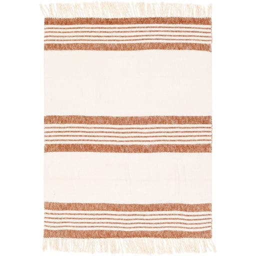 Chamonix Brown & Cream Throw - Throw Draped View | Bone & Brass