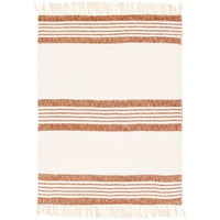 Chamonix Brown & Cream Throw - Throw Draped View | Bone & Brass