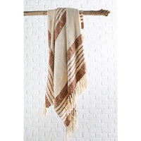 Chamonix Brown & Cream Throw - Throw View | Bone & Brass