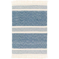 Chamonix Navy & Cream Throw - Throw Draped View | Bone & Brass