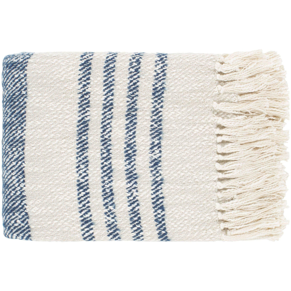 Chamonix Navy & Cream Throw | Bone & Brass