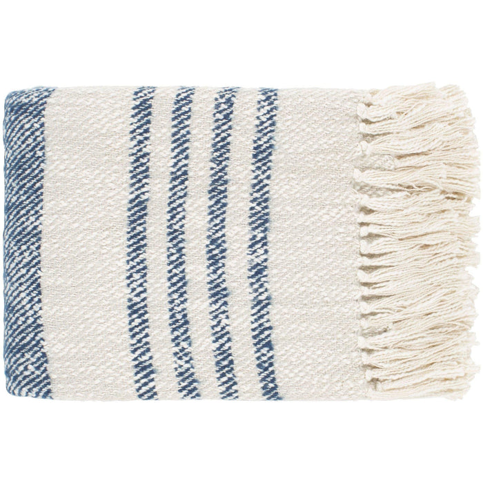 Chamonix Navy & Cream Throw | Bone & Brass