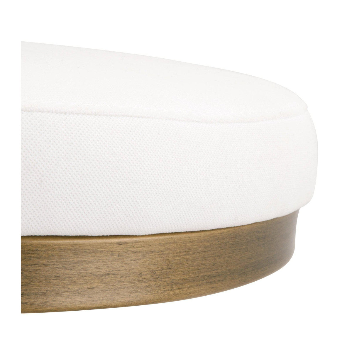 Charlie White & Brass Counter Stool - Stool View | Bone & Brass