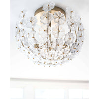 Charlotte Semi Flush Mount - Flush Mount Detail | Bone & Brass