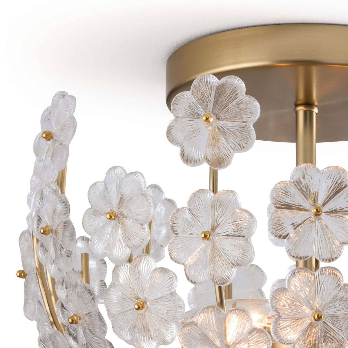Charlotte Semi Flush Mount - Flush Mount Installed | Bone & Brass