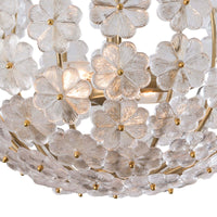 Charlotte Semi Flush Mount - Flush Mount Close Up | Bone & Brass