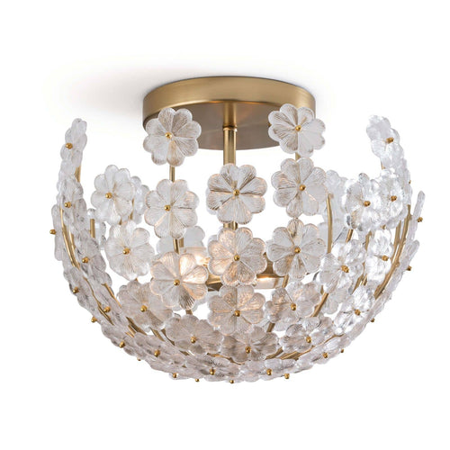 Charlotte Semi Flush Mount | Bone & Brass