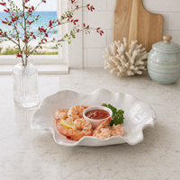 White Havana Extra Large Serving Platter - Platter Detail | Bone & Brass