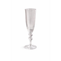 Clear Glass Venice Champagne Flute Set of 4 | Bone & Brass