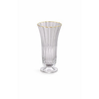 Gold Rim Stemless Champagne Flute Set of 4 | Bone & Brass