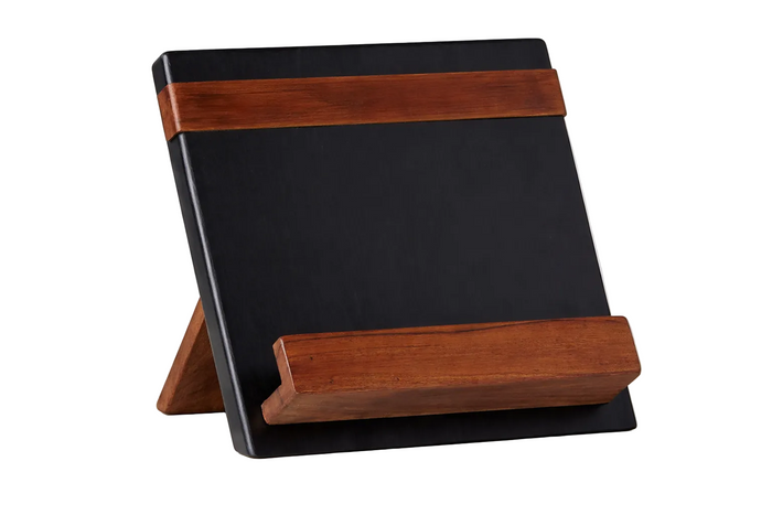 Modern iPad & Cookbook Holder, Black