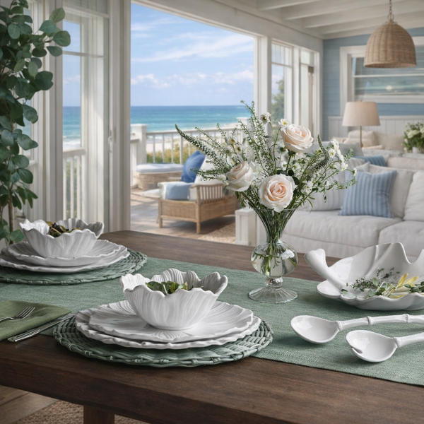 White Lettuce Cereal Bowl Set of 4