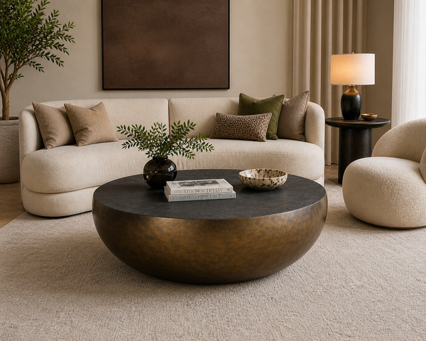Cale Bronze Aluminum Indoor & Outdoor Coffee Table