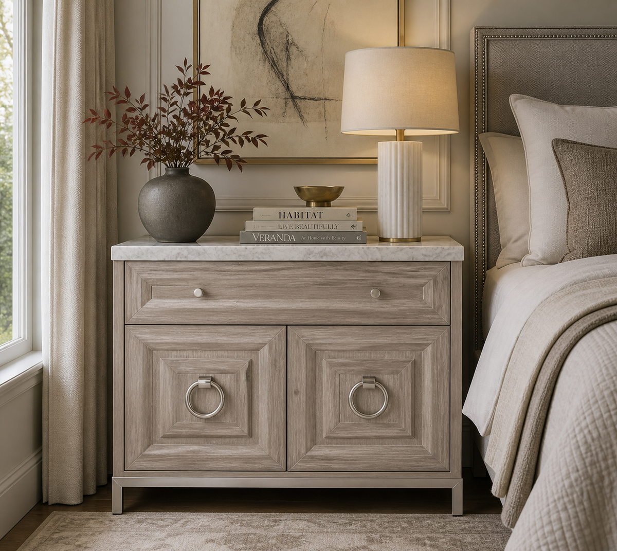 Azure Natural Gray & White Carrera Media Chest